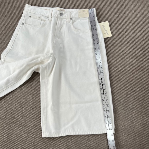 Universal Thread Womens High Rise Long Shorts White Denim Relaxed Fit Size 8 NWT - Picture 8 of 14